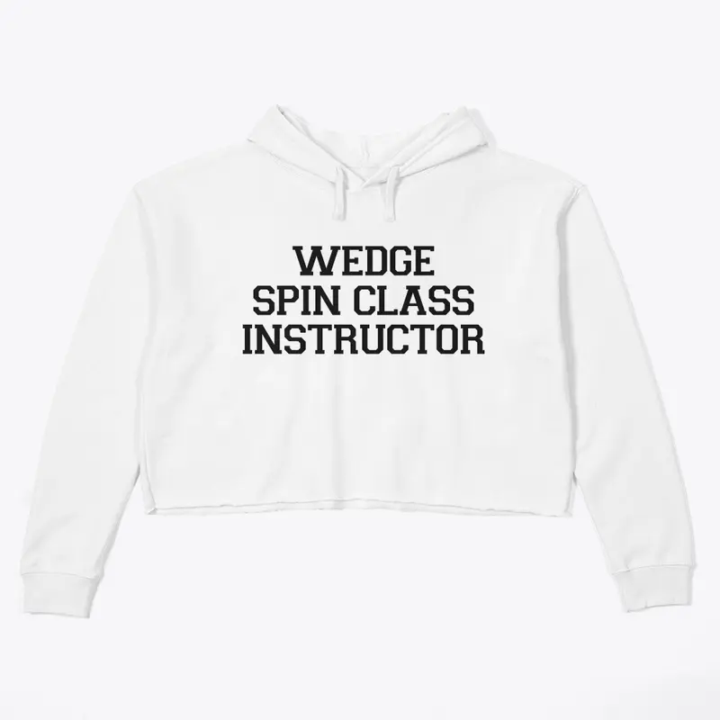 Wedge Spin Class Instructor Crop Hoodie